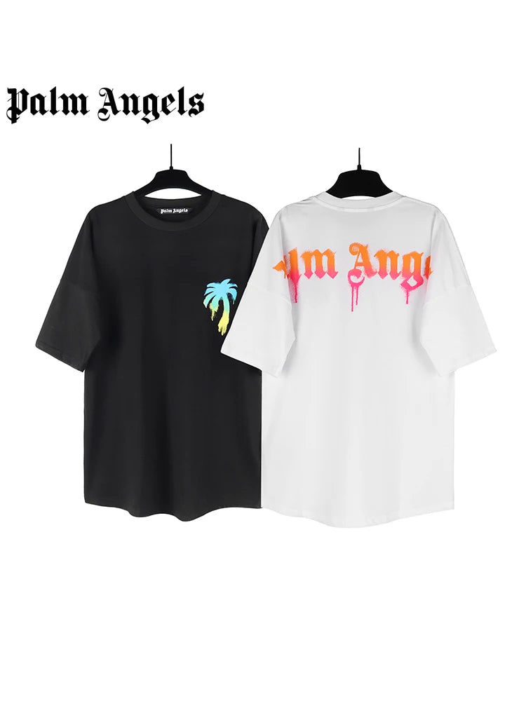 Men and Women Palm Angels Round Neck T-Shirt