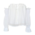 Shoulder Ruffle Blouse
