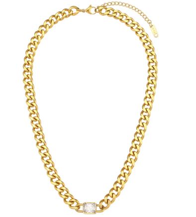 Gold Plated Gemstone Necklace