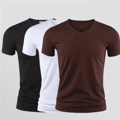 Men Solid Color T-Shirt