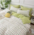 Green Plaid Duvet Cover Set