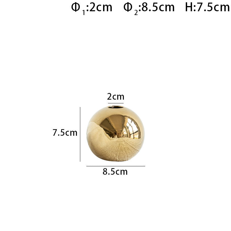 Ceramic Gold Vase