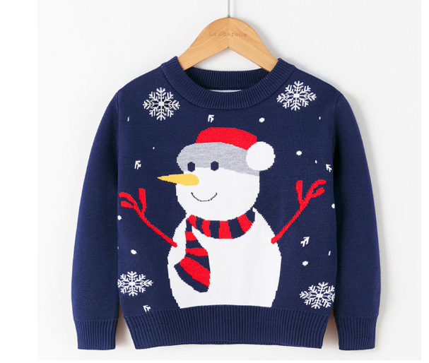 Kids Christmas Snowman Sweater