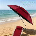 Adjustable Beach Chair Umbrella Outdoor Lightweight Clamp-on Umbrella Multi-functional Stroller Umbrella Wheelchair Stroller
