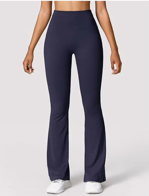 Women High-Waist Bell Bottom Fitness Pants