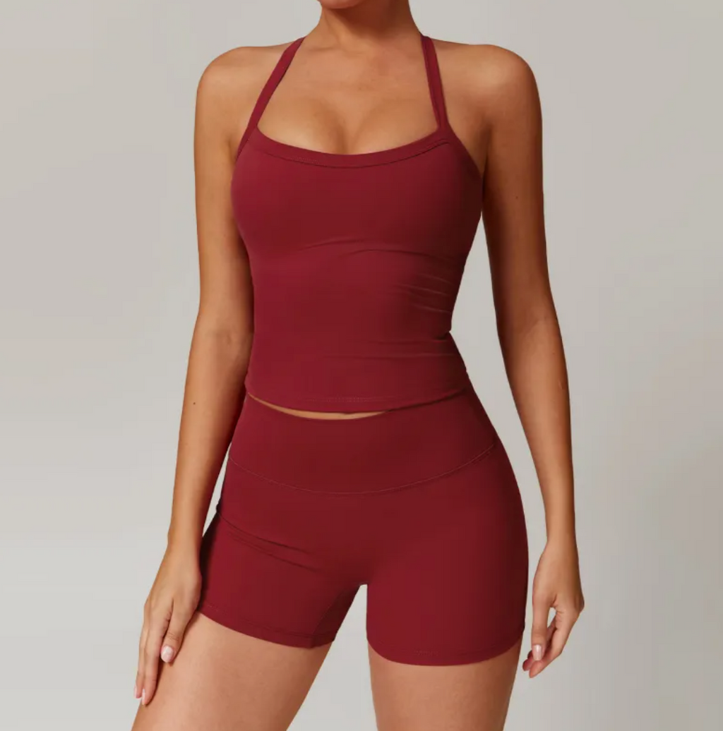 Women Brushed Fit Yoga Set