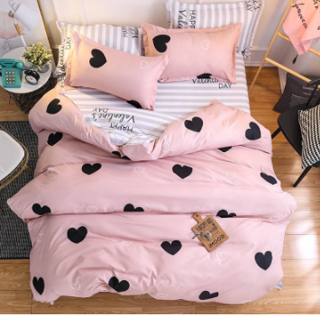 Aloe Cotton 4-Piece Bedding Set with Duvet Cover
