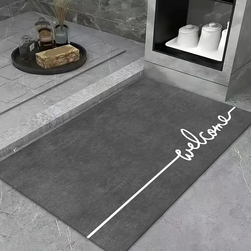 Water Absorbent Non-slip Bath Mat 23.6x35.4in